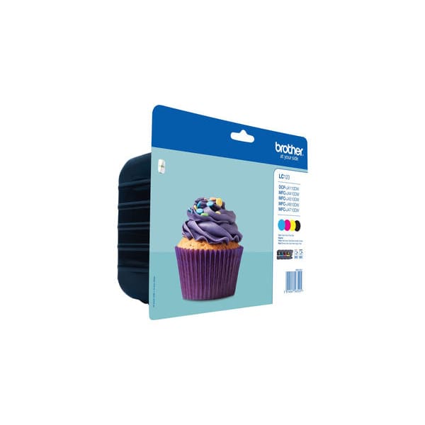 Brother Tinte LC123VALBPDR Black Cyan Magenta Yellow ca.