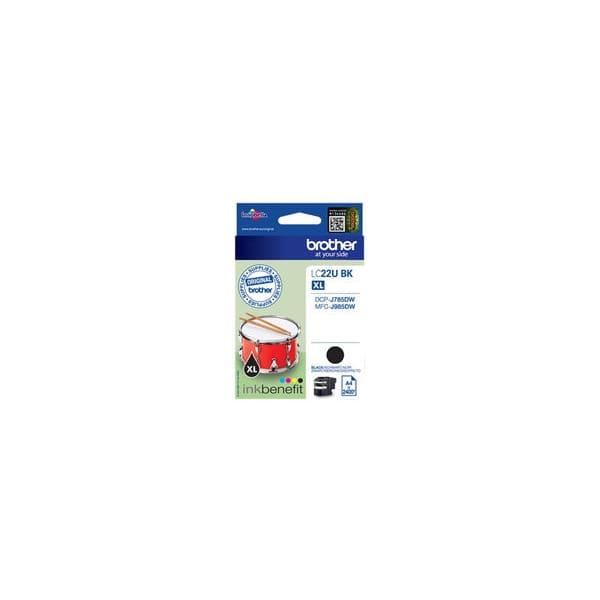 Brother Tinte LC22UBK XL Schwarz ca. 2.400 Seiten - Tinte