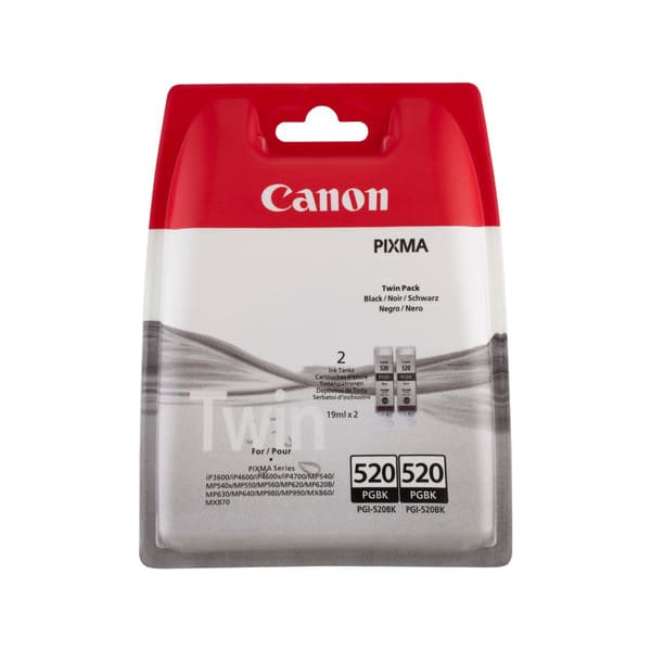 Canon Tinte PGI-520BK Twin-Pack Schwarz ca. 324 Seiten