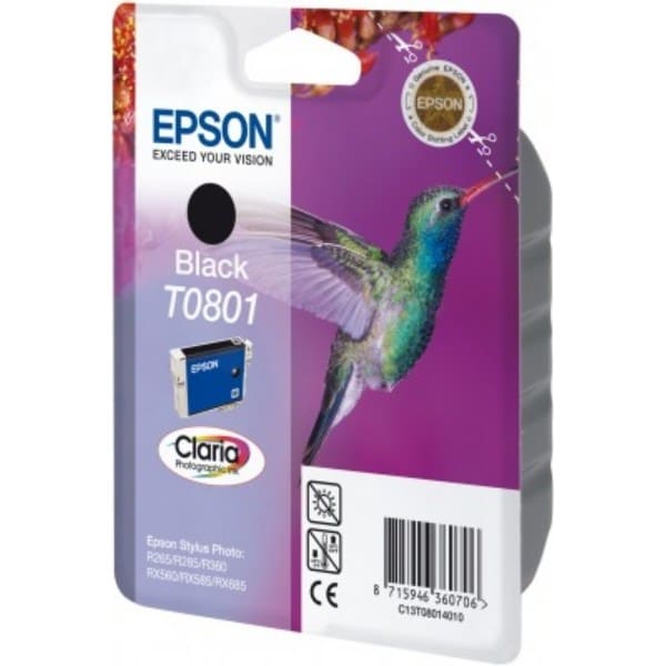 Epson Tinte C13T08014010 T0801 Schwarz ca. 330 Seiten