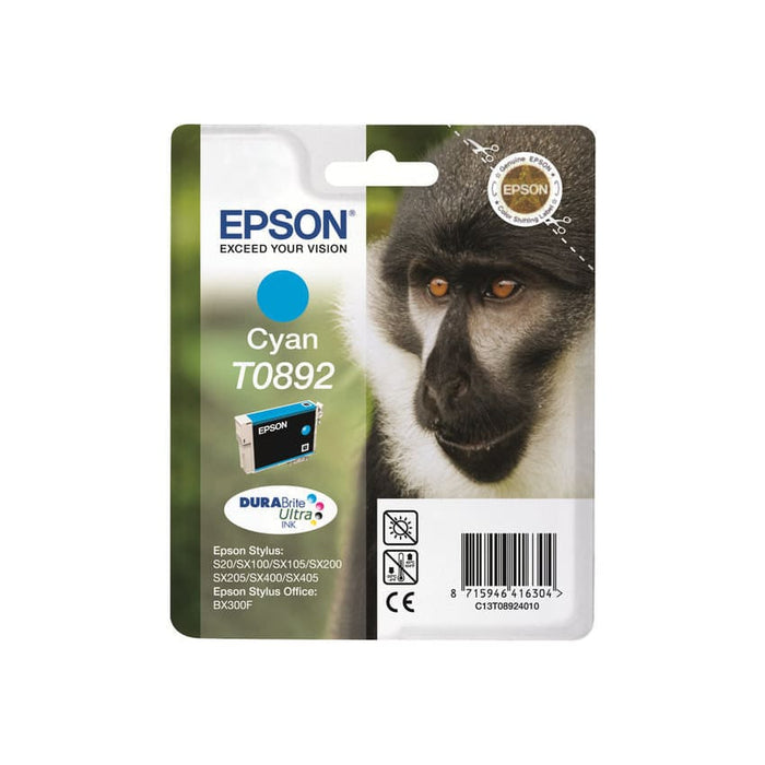 Epson Tinte C13T08924011 T0892 Cyan ca. 170 Seiten - Tinte