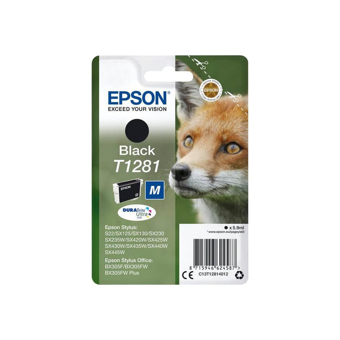 Epson Tinte C13T12814012 T1281 Schwarz ca. 170 Seiten