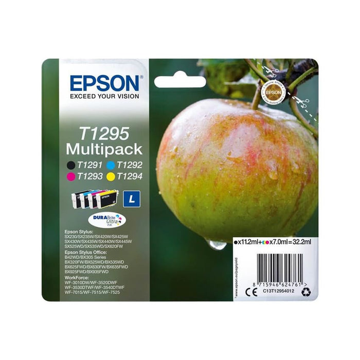 Epson Tinte C13T12954012 T1295 Schwarz Cyan Magenta Gelb