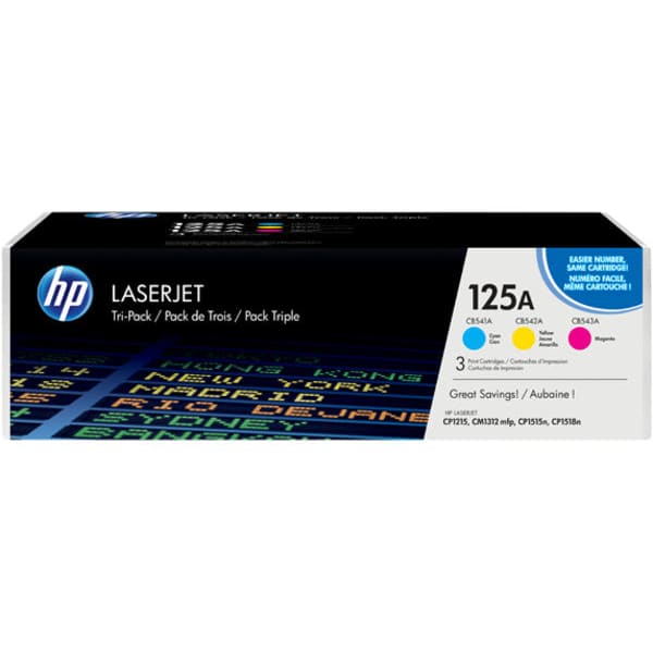HP Toner CF373AM 125A Cyan Magenta Yellow ca. 1.400 Seiten