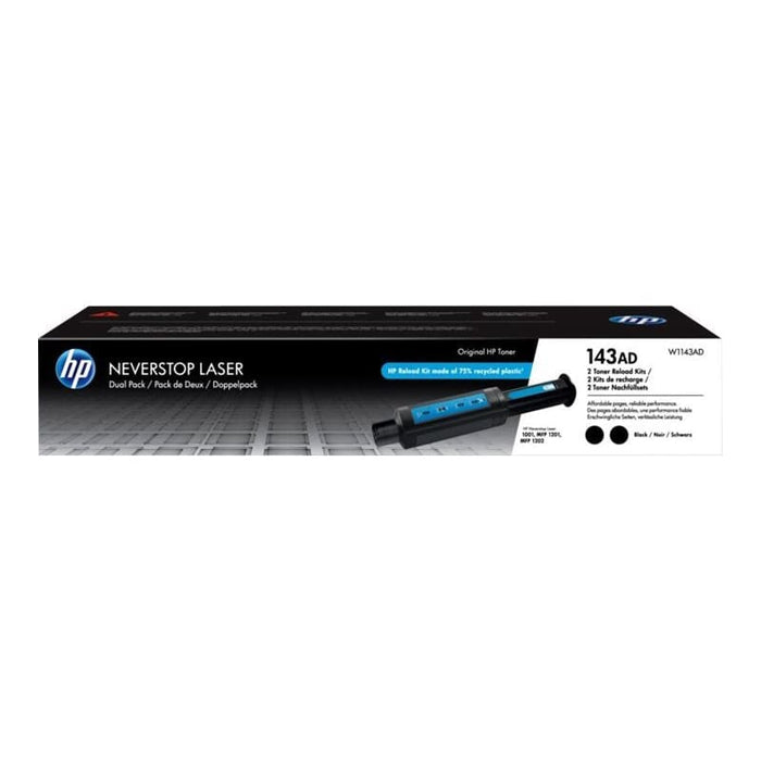 HP Toner W1143AD 143AD Schwarz 2x ca. 2.500 Seiten - Toner