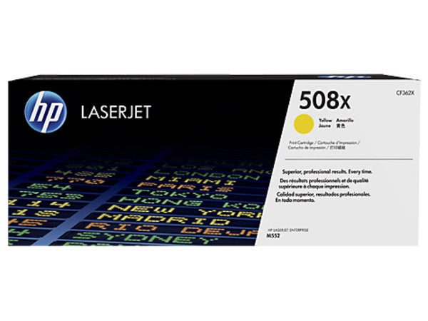 HP Toner CF362X, 508X, Gelb, ca. 9.500 Seiten