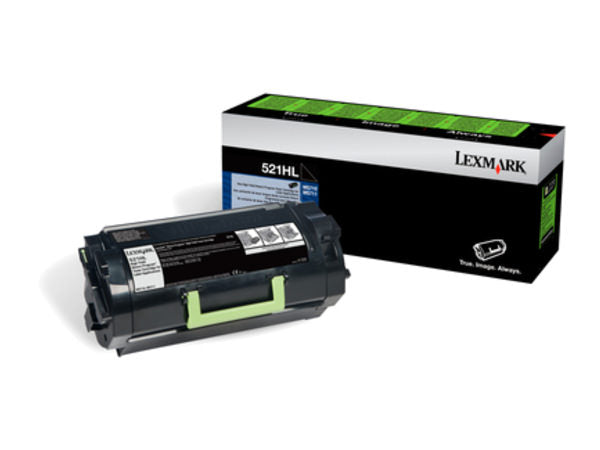 Lexmark Toner 52D2H0L, 522HL, Schwarz, ca. 25.000 Seiten