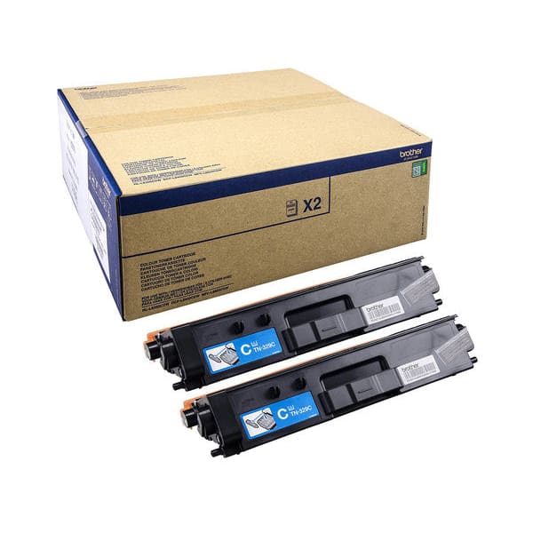 Brother Toner TN329CTWIN Cyan ca. 6.000 Seiten - Toner