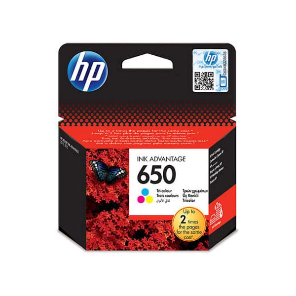 HP Tinte CZ102AE 650 Cyan Magenta Yellow ca. 200 Seiten