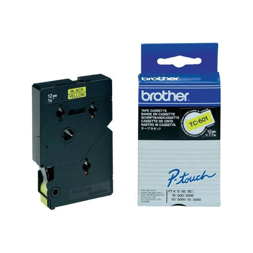 Brother Schriftband TC601 Black/Yellow - Schriftbänder