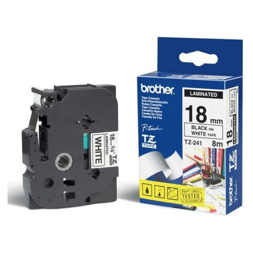 Brother Schriftband TZ241 22441 Black/White - Schriftbänder