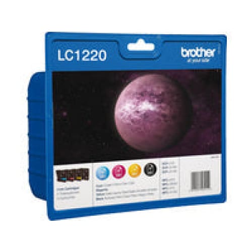 Brother Tinte LC1220VALBP Black Cyan Magenta Yellow ca. 300