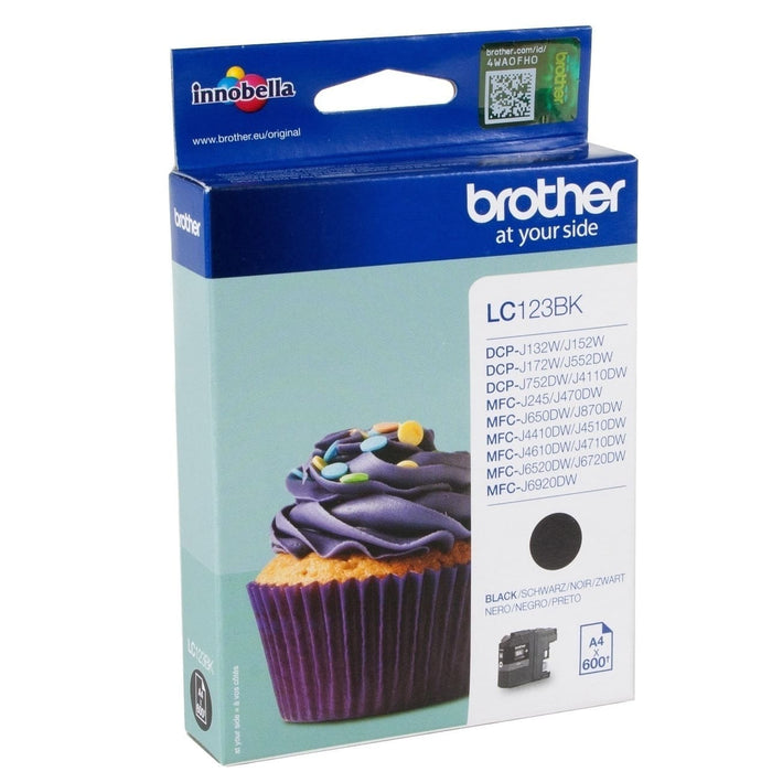 Brother Tinte LC123BK Schwarz ca. 600 Seiten - Tinte