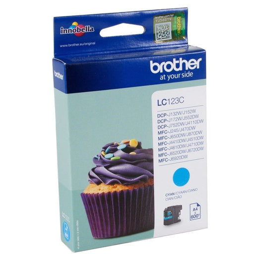 Brother Tinte LC123C Cyan ca. 600 Seiten - Tinte