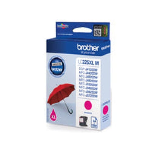 Brother Tinte LC225XLM Magenta ca. 1.200 Seiten - Tinte