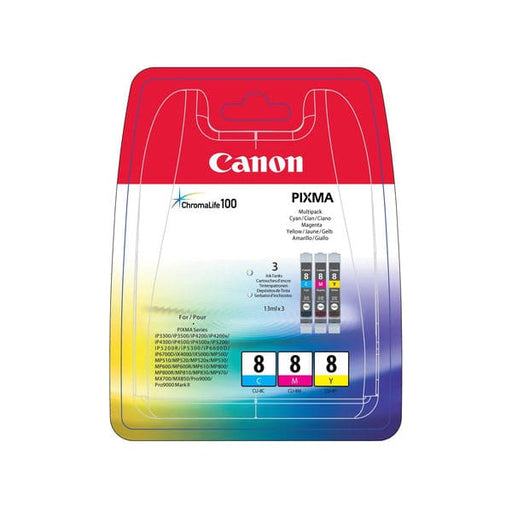 Canon Tinte 0621B026 CLI8 Cyan Magenta Yellow - Tinte