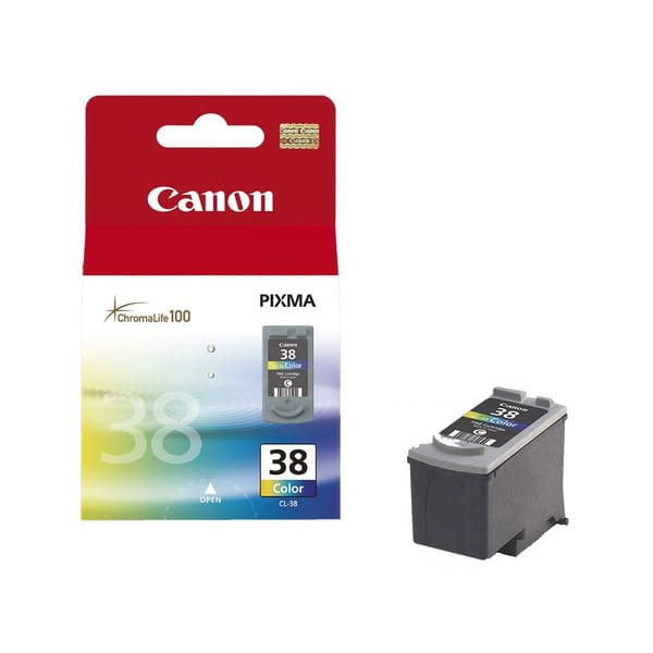 Canon Tinte CL-38 Cyan Magenta Yellow ca. 207 Seiten - Tinte