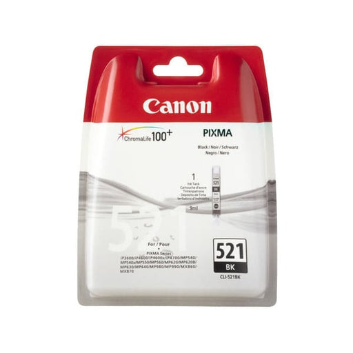 Canon Tinte CLI-521BK Photo Black ca. 1.250 Seiten - Tinte