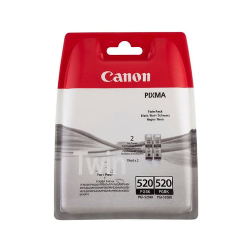 Canon Tinte PGI-520BK Twin-Pack Schwarz ca. 324 Seiten -