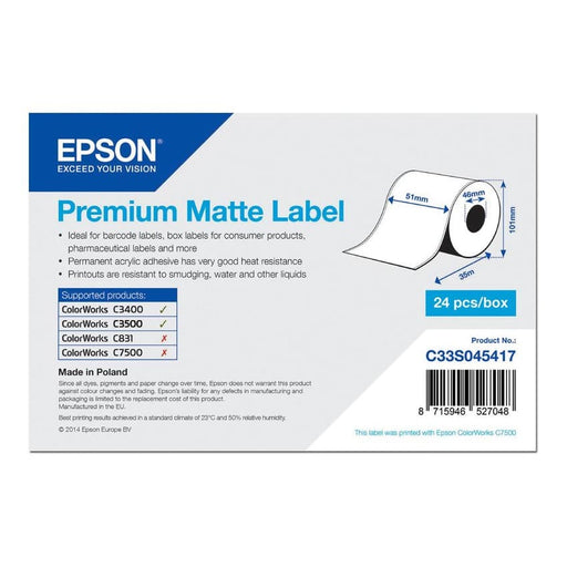 Epson Etikettenrolle C33S045417 Neutral - Papier