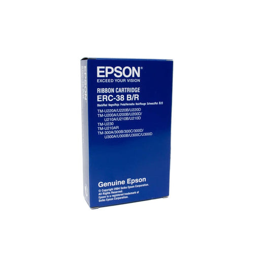 Epson Farbband ERC-38 SCHWARZ/ROT ca. 1.500.000 Zeichen -