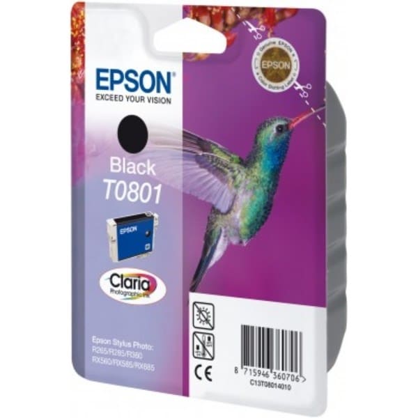 Epson Tinte C13T08014010 T0801 Schwarz ca. 330 Seiten -