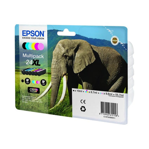 Epson Tinte C13T24384011 24XL Black Cyan Magenta Yellow