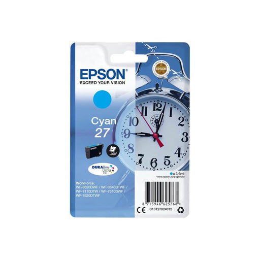 Epson Tinte C13T27024012 27 Cyan ca. 300 Seiten - Tinte