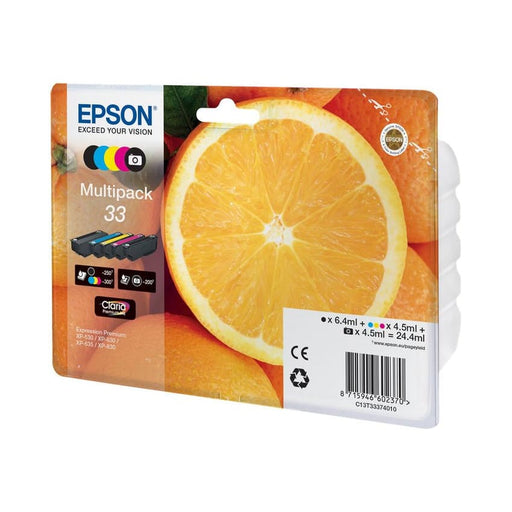 Epson Tinte C13T33374010 33 Black Cyan Magenta Yellow -