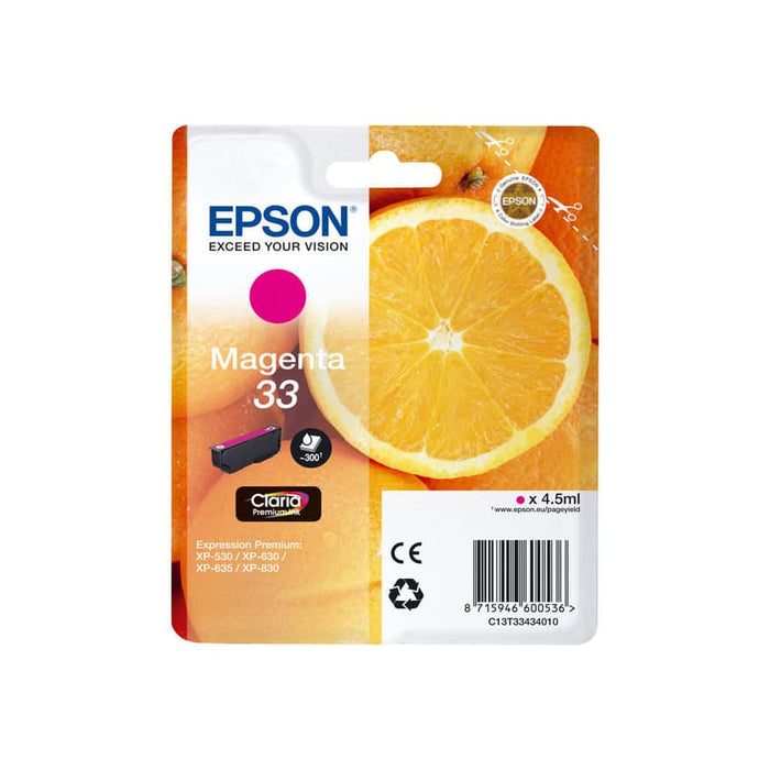 Epson Tinte C13T33434010 33 Magenta ca. 300 Seiten - Tinte