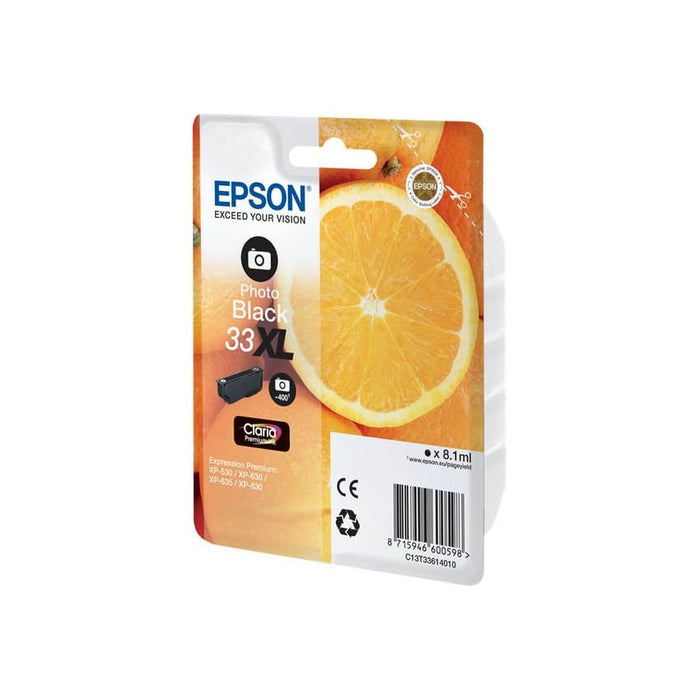 Epson Tinte C13T33614010 33XL Black Foto ca. 400 Seiten -