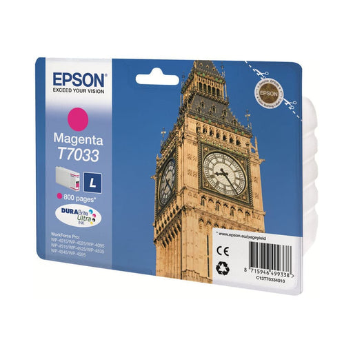 Epson Tinte C13T70334010 T7033 Magenta ca. 800 Seiten -