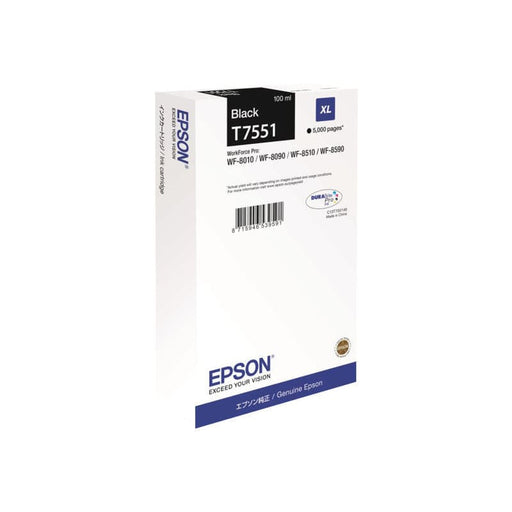 Epson Tinte C13T755140 T7551 Schwarz ca. 5.000 Seiten -