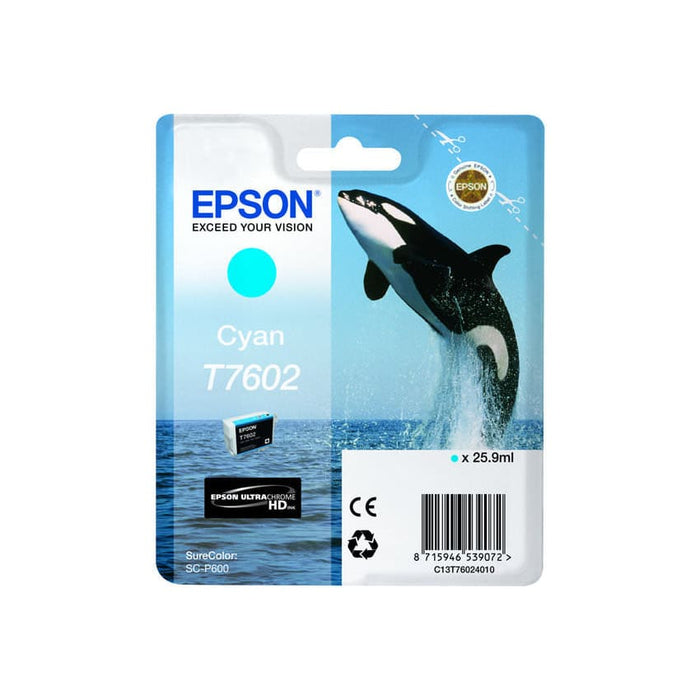 Epson Tinte C13T76024010 T7602 Cyan ca. 2.200 Seiten - Tinte