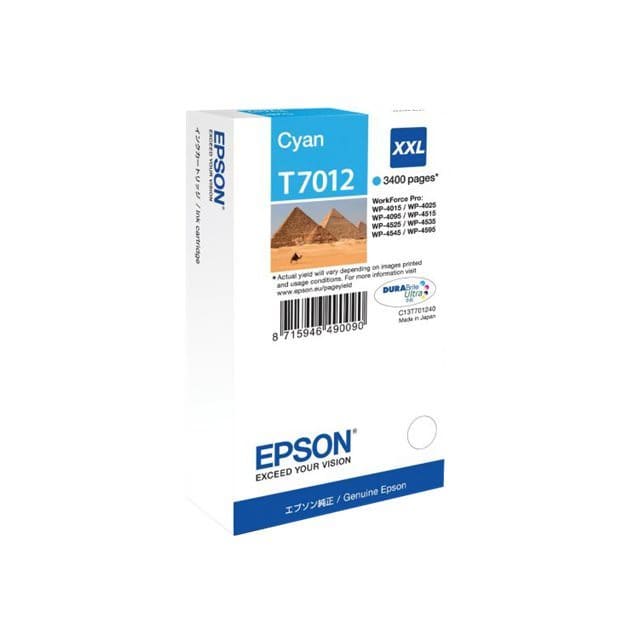 Epson Tinte T70124010 Cyan ca. 3.400 Seiten - Tinte