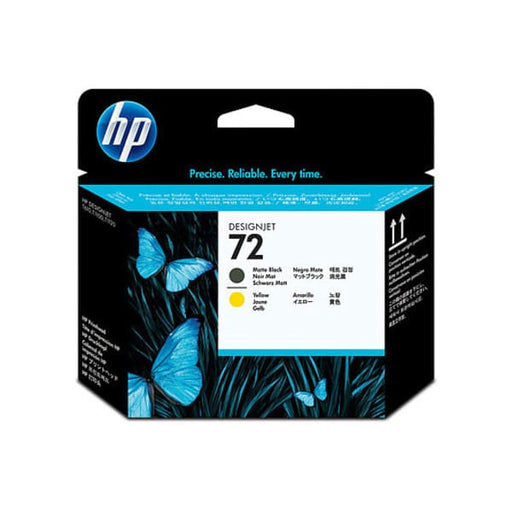 HP Druckkopf C9384A No 72 Matt Schwarz Gelb - Tinte