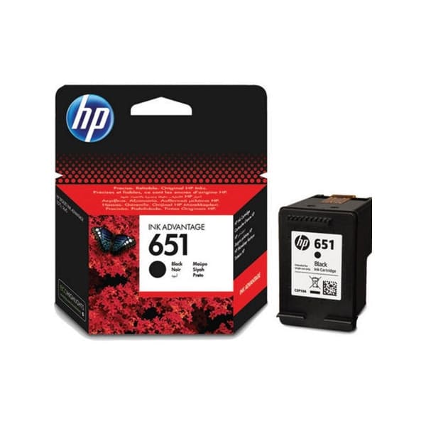 HP Tinte C2P10AE 651 Schwarz ca. 600 Seiten - Tinte