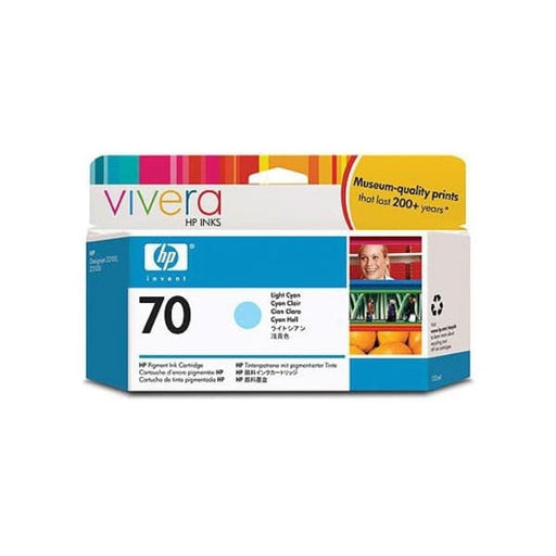HP Tinte C9390A No 70 Light Cyan - Tinte