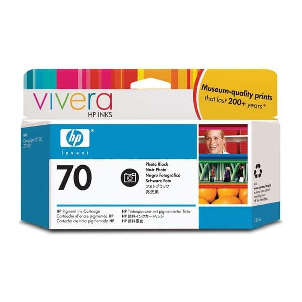 HP Tinte C9449A No 70 Photo Black - Tinte