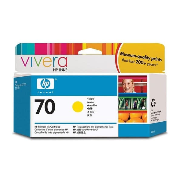 HP Tinte C9454A No 70 Gelb - Tinte