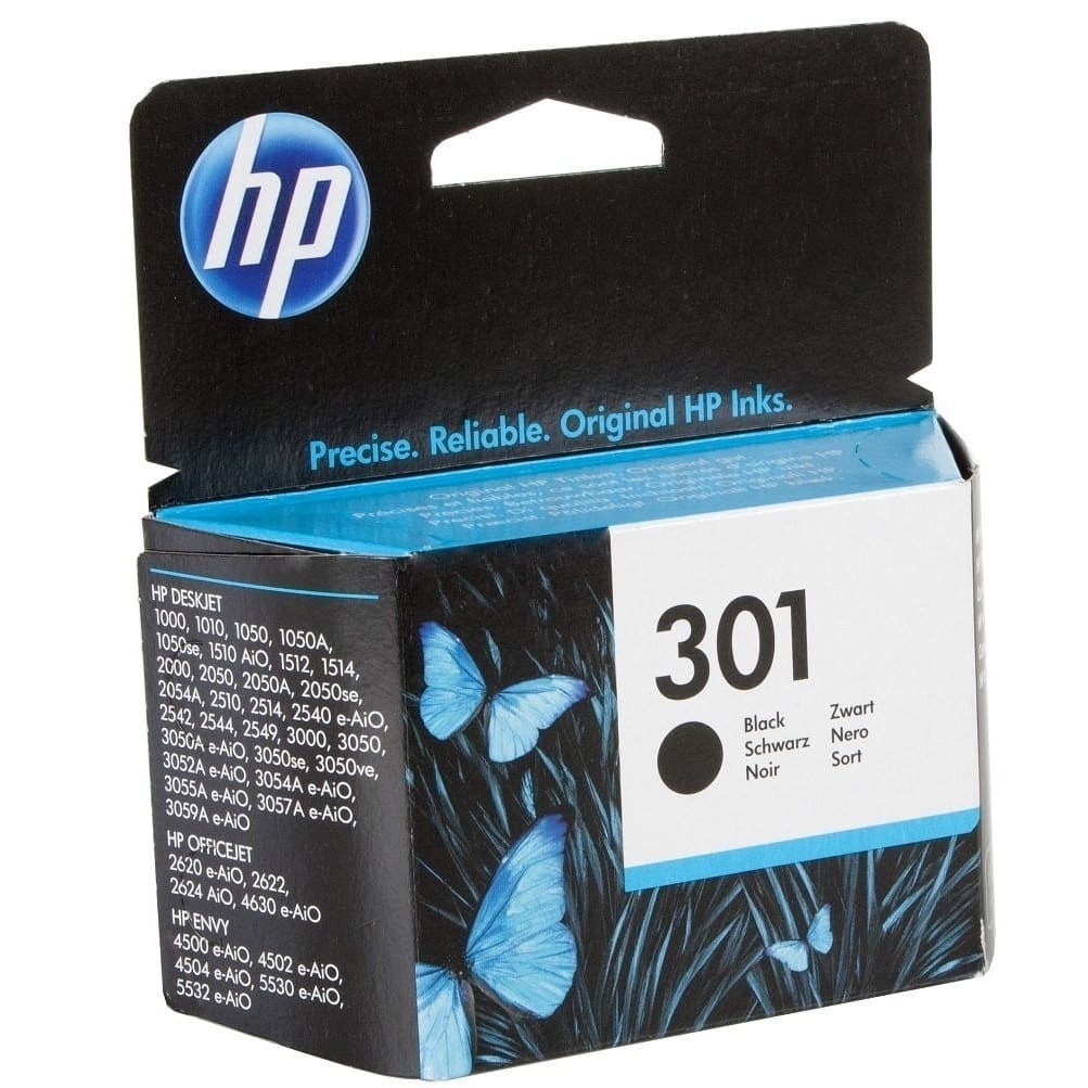 HP Tinte CH561EE, No 301, Schwarz, ca. 190 Seiten — quadroprint.de