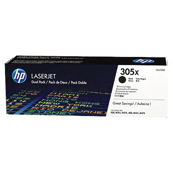 HP Toner CE410XD 305X Schwarz ca. 4.000 Seiten - Toner