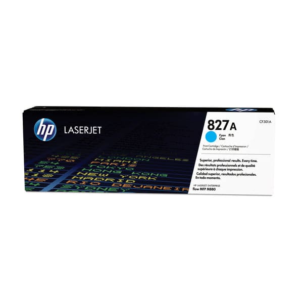 HP Toner CF301A 827A Cyan ca. 32.000 Seiten - Toner