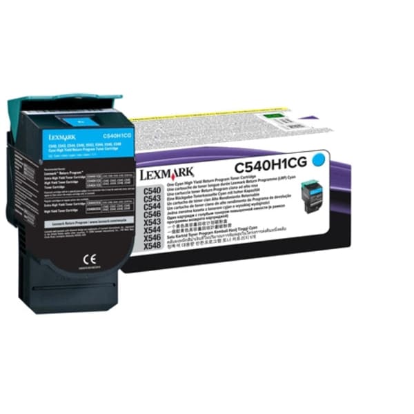 Lexmark Toner 0C540H1CG Cyan ca. 2.000 Seiten - Toner