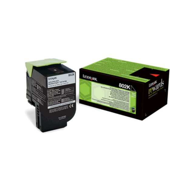 Lexmark Toner 80C20K0 802K Schwarz ca. 1.000 Seiten - Toner