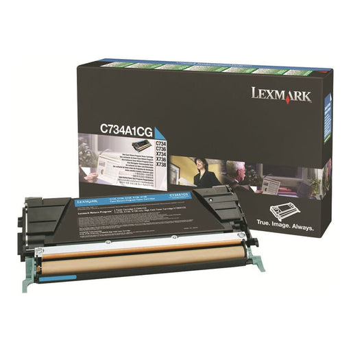 Lexmark Toner C734A1CG Cyan ca. 6.000 Seiten - Toner