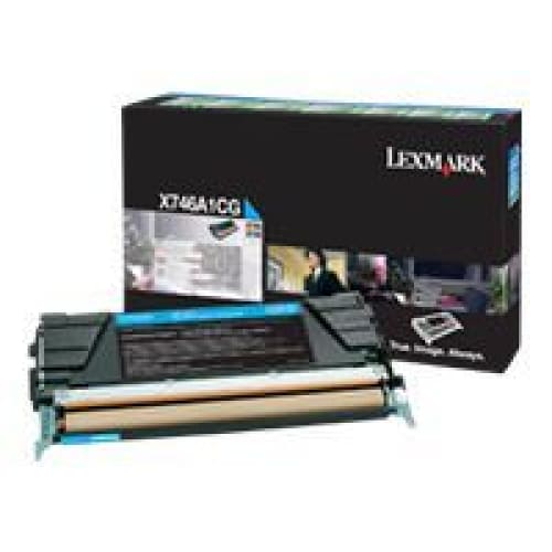 Lexmark Toner X746A1CG Cyan ca. 7.000 Seiten - Toner