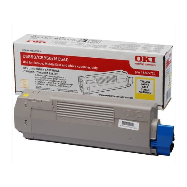 OKI Toner 43865721 Gelb ca. 6.000 Seiten - Toner