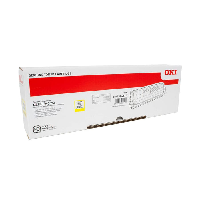 OKI Toner 45862837 Gelb ca. 7.300 Seiten - Toner